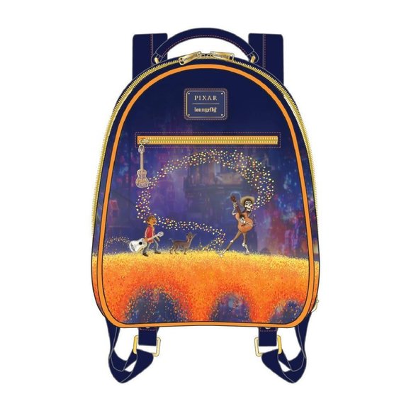 Loungefly Pixar Coco Marigold Bridge Mini Backpack-In Stock - Picture 4 of 10